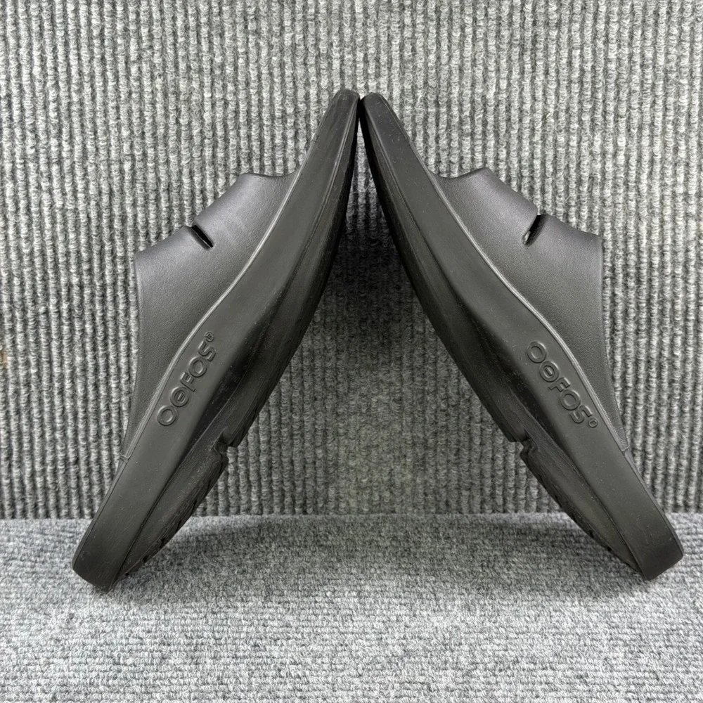 Oofos OOahh Sport Slide Sandals Black Recovery Footwear Mens 11 Womens 13 EU 44